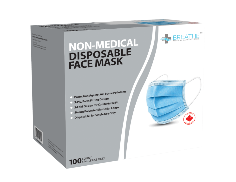NonMedical Disposable Face Masks Breathe Medical